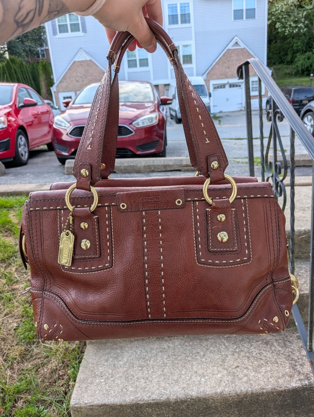 Coach Hampton Andrea Satchel